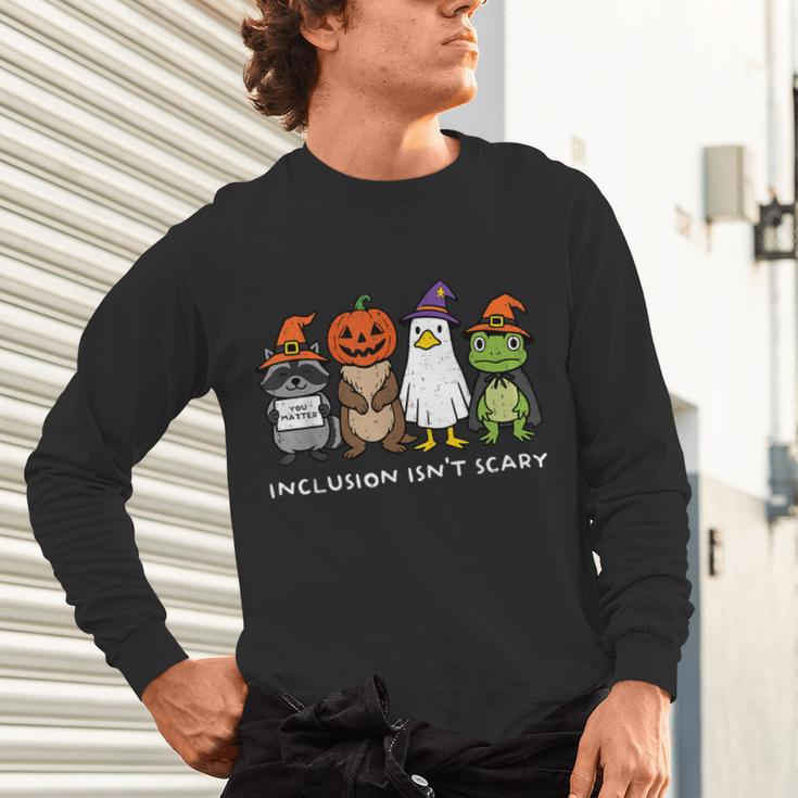 Inclusion Isn't Scary SLP Halloween Sped Teacher Animal Unisex Long Sleeve T-Shirt, gift for family, gift for coworker Inclusion Isn't Scary SLP Halloween Sped Teacher Animal Unisex Long Sleeve T-Shirt, gift for family, gift for coworker