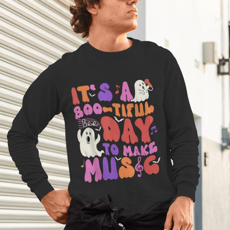 It's a Bootiful Day To Make Music Halloween Music Teacher Unisex Long Sleeve T-Shirt, gift for family, gift for coworker It's a Bootiful Day To Make Music Halloween Music Teacher Unisex Long Sleeve T-Shirt, gift for family, gift for coworker