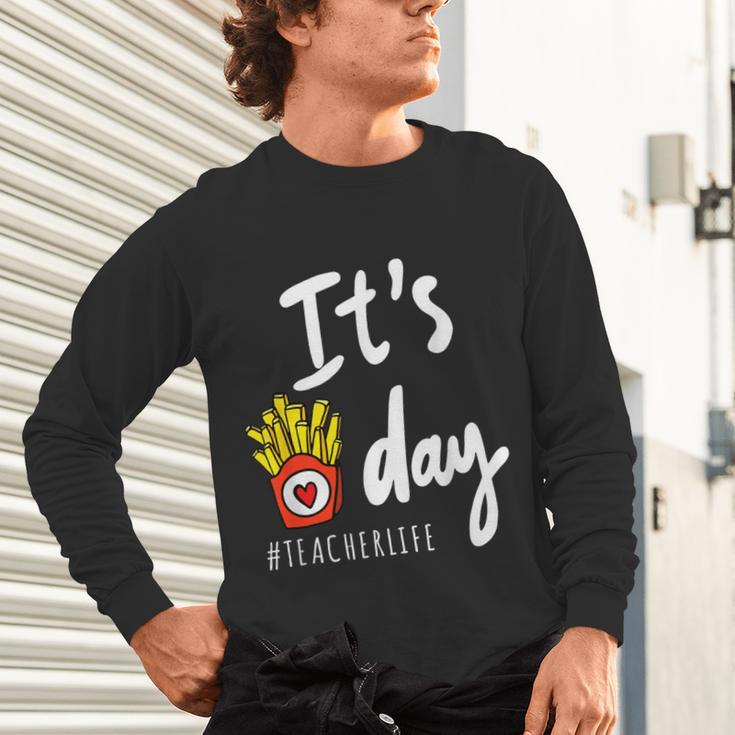 It's Fry Day Teacher Life Unisex Long Sleeve T-Shirt, gift for family, gift for coworker It's Fry Day Teacher Life Unisex Long Sleeve T-Shirt, gift for family, gift for coworker