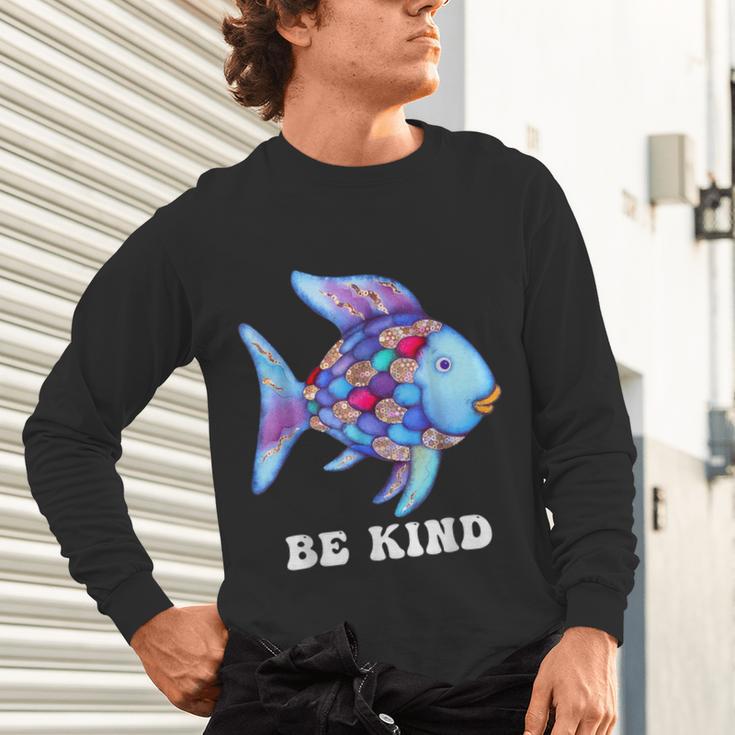 Be Kind Rainbow Fish Teacher Life Teaching Back To School Unisex Long Sleeve T-Shirt, gift for family, gift for coworker Be Kind Rainbow Fish Teacher Life Teaching Back To School Unisex Long Sleeve T-Shirt, gift for family, gift for coworker