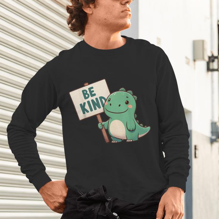 Be Kind Teacher Anti-Bullying Dino Kindness Women Men Boys Unisex Long Sleeve T-Shirt, gift for family, gift for coworker Be Kind Teacher Anti-Bullying Dino Kindness Women Men Boys Unisex Long Sleeve T-Shirt, gift for family, gift for coworker