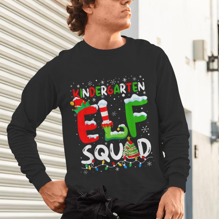 Kindergarten ELF Squad Christmas ELF Student Teacher Men Women Kids Unisex Long Sleeve T-Shirt, gift for family, gift for coworker Kindergarten ELF Squad Christmas ELF Student Teacher Men Women Kids Unisex Long Sleeve T-Shirt, gift for family, gift for coworker