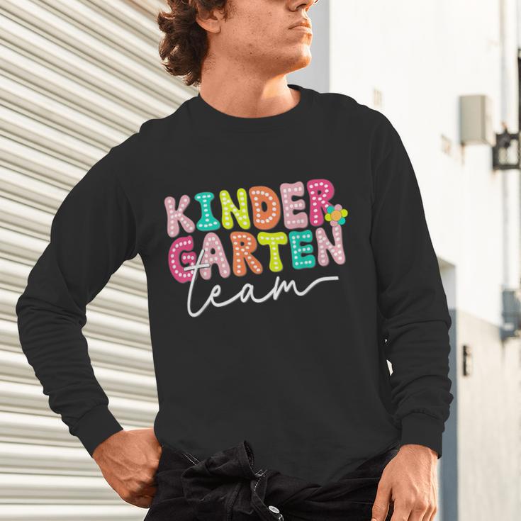 Kindergarten Team Teacher Back To School Kindergarten Squad Unisex Long Sleeve T-Shirt, gift for family, gift for coworker Kindergarten Team Teacher Back To School Kindergarten Squad Unisex Long Sleeve T-Shirt, gift for family, gift for coworker