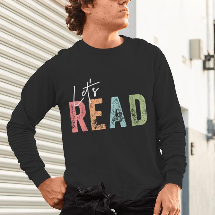 Let's Read Book Nerd Reading Book Lover Librarian Teacher Unisex Long Sleeve T-Shirt, gift for family, gift for coworker Let's Read Book Nerd Reading Book Lover Librarian Teacher Unisex Long Sleeve T-Shirt, gift for family, gift for coworker