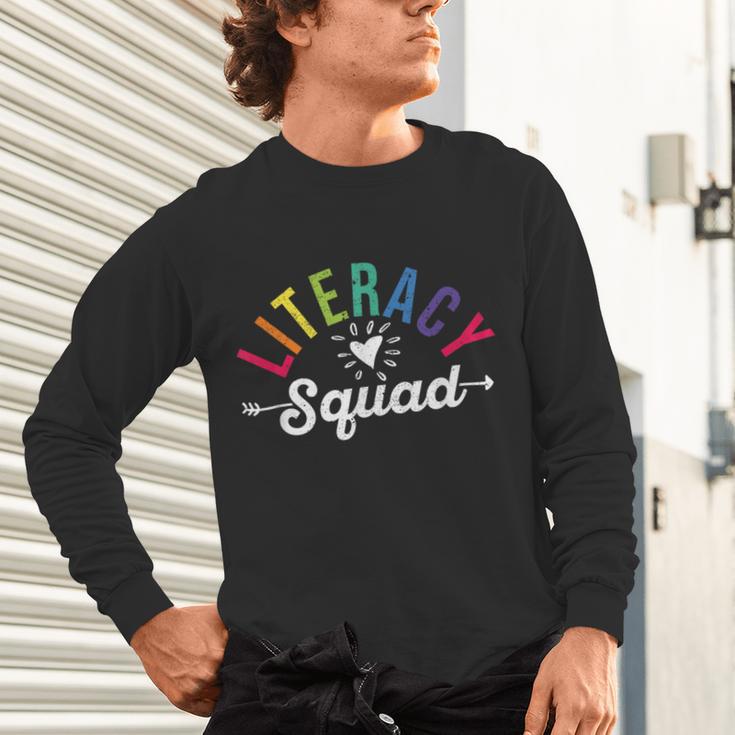 Literacy Squad Reading Teacher Interventionist Specialist Unisex Long Sleeve T-Shirt, gift for family, gift for coworker