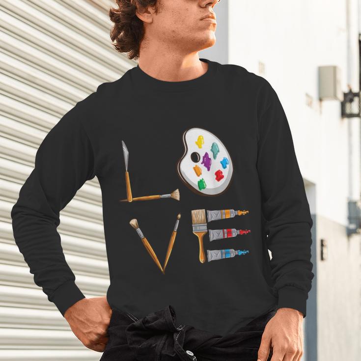 Love Art For Artist Art Teacher Unisex Long Sleeve T-Shirt, gift for family, gift for coworker Love Art For Artist Art Teacher Unisex Long Sleeve T-Shirt, gift for family, gift for coworker