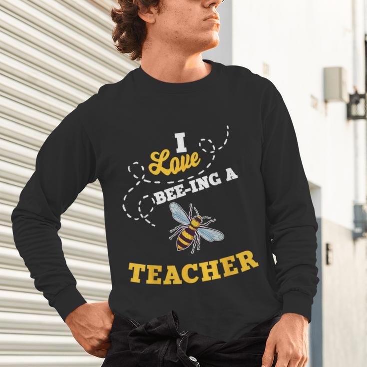 I Love Bee-Ing A Teacher Honey Bee Job Profession Unisex Long Sleeve T-Shirt, gift for family, gift for coworker I Love Bee-Ing A Teacher Honey Bee Job Profession Unisex Long Sleeve T-Shirt, gift for family, gift for coworker
