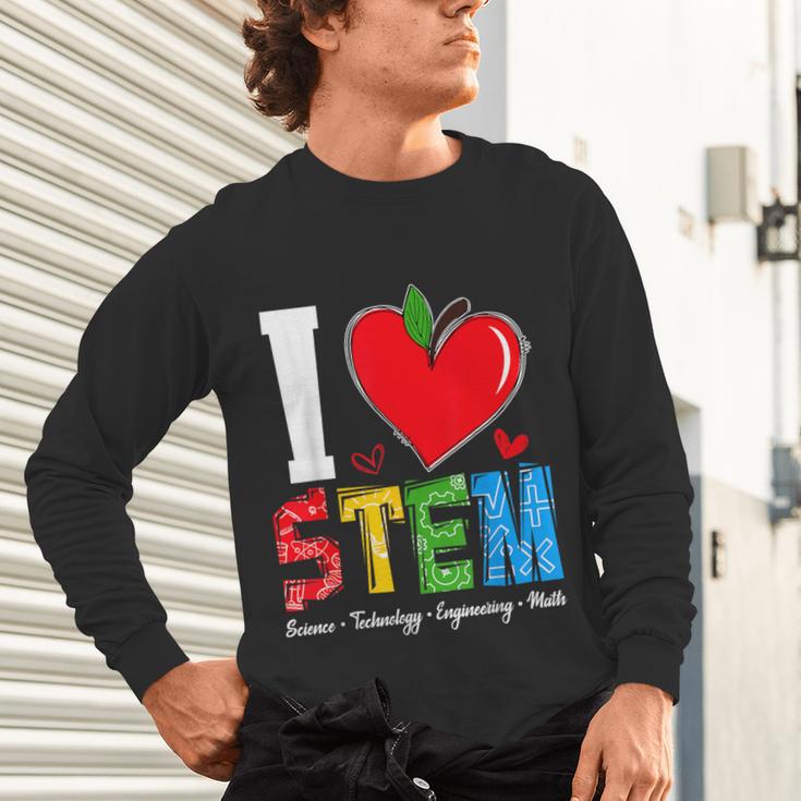 I Love STEM Student Teacher 1st Day Of School Back To School Unisex Long Sleeve T-Shirt, gift for family, gift for coworker