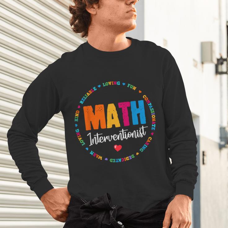 Math Interventionist Teacher Coach Squad Mathematics STEM Unisex Long Sleeve T-Shirt, gift for family, gift for coworker Math Interventionist Teacher Coach Squad Mathematics STEM Unisex Long Sleeve T-Shirt, gift for family, gift for coworker