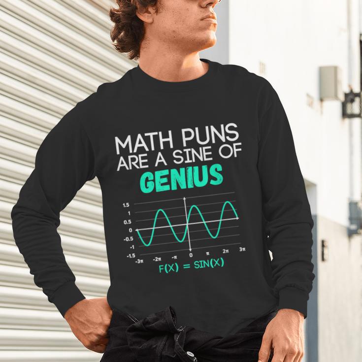 Math Puns Are a Sine Of Genius Math Teacher T-Shirt Unisex Long Sleeve T-Shirt, gift for family, gift for coworker Math Puns Are a Sine Of Genius Math Teacher T-Shirt Unisex Long Sleeve T-Shirt, gift for family, gift for coworker