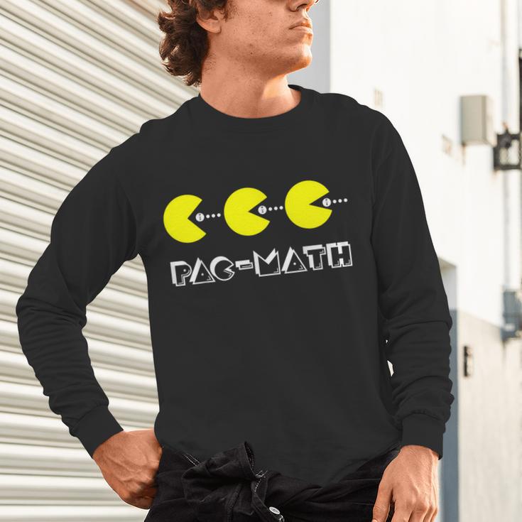 Nerdy Pac-Math Nom Retro Game Precalculus Math Teacher Unisex Long Sleeve T-Shirt, gift for family, gift for coworker Nerdy Pac-Math Nom Retro Game Precalculus Math Teacher Unisex Long Sleeve T-Shirt, gift for family, gift for coworker