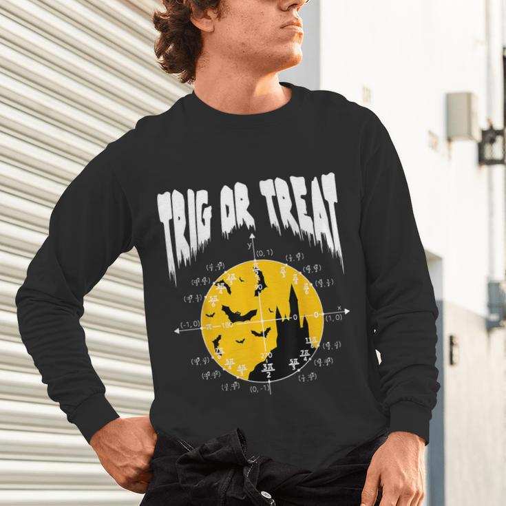 Nerdy Trig Or Treat Halloween Costume Math Teacher Unisex Long Sleeve T-Shirt, gift for family, gift for coworker Nerdy Trig Or Treat Halloween Costume Math Teacher Unisex Long Sleeve T-Shirt, gift for family, gift for coworker