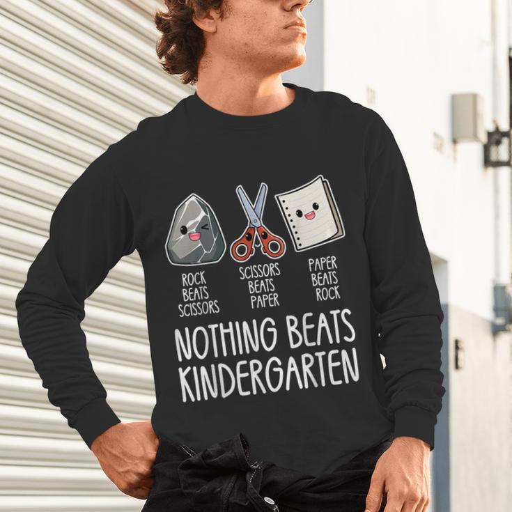 Nothing Beats Kindergarten Back To School Kid Teacher Unisex Long Sleeve T-Shirt, gift for family, gift for coworker Nothing Beats Kindergarten Back To School Kid Teacher Unisex Long Sleeve T-Shirt, gift for family, gift for coworker