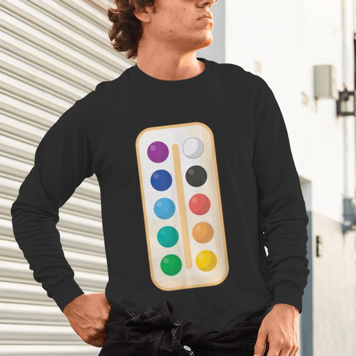 Paint Palette ArtSet Halloween Costume For Teachers Students For Men Women Kids Unisex Long Sleeve T-Shirt, gift for family, gift for coworker