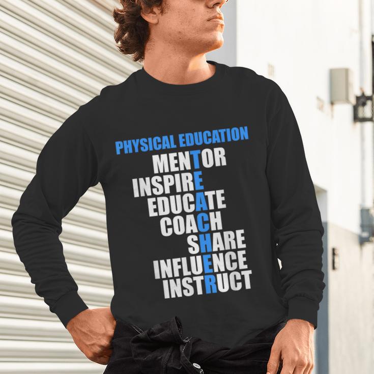 PE Physical Education Teacher For PE Teacher Unisex Long Sleeve T-Shirt, gift for family, gift for coworker PE Physical Education Teacher For PE Teacher Unisex Long Sleeve T-Shirt, gift for family, gift for coworker