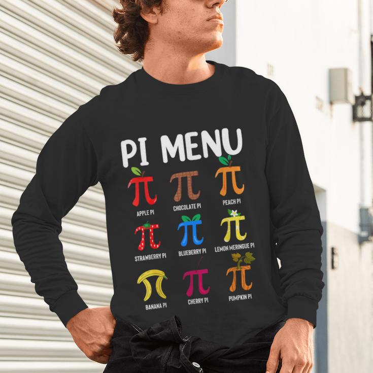 Pi Menu 314 Pi Symbol Math Teacher Happy Pi Day Unisex Long Sleeve T-Shirt, gift for family, gift for coworker
