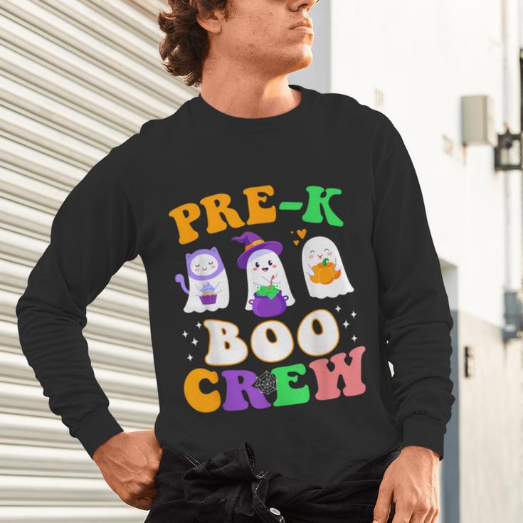 Pre-K Boo Crew Cute Ghost Halloween Costume Teacher Student For Men Women Kids Unisex Long Sleeve T-Shirt, gift for family, gift for coworker Pre-K Boo Crew Cute Ghost Halloween Costume Teacher Student For Men Women Kids Unisex Long Sleeve T-Shirt, gift for family, gift for coworker