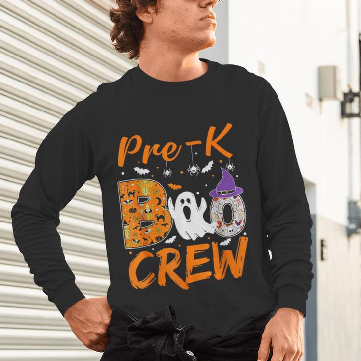 Pre K Boo Crew Teacher Student Halloween Pre Kindergarten Unisex Long Sleeve T-Shirt, gift for family, gift for coworker Pre K Boo Crew Teacher Student Halloween Pre Kindergarten Unisex Long Sleeve T-Shirt, gift for family, gift for coworker