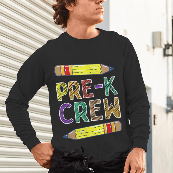 Pre-K Crew PreK Teachers Back To School Unisex Long Sleeve T-Shirt, gift for family, gift for coworker