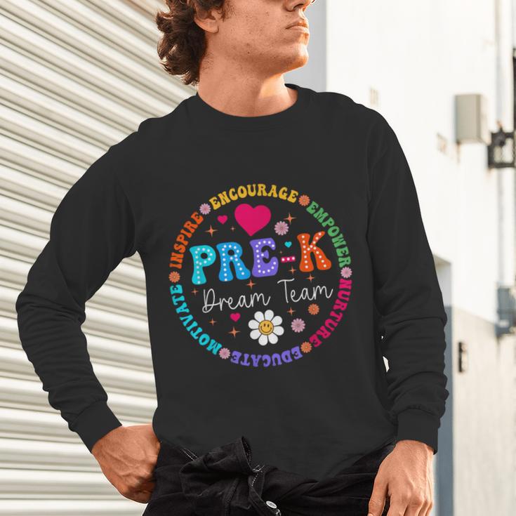Pre K Dream Team Back To School Boys First Day Teacher Unisex Long Sleeve T-Shirt, gift for family, gift for coworker Pre K Dream Team Back To School Boys First Day Teacher Unisex Long Sleeve T-Shirt, gift for family, gift for coworker