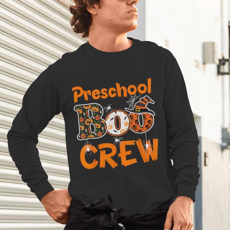 Preschool Boo Crew Halloween Teachers Students Costume Unisex Long Sleeve T-Shirt, gift for family, gift for coworker