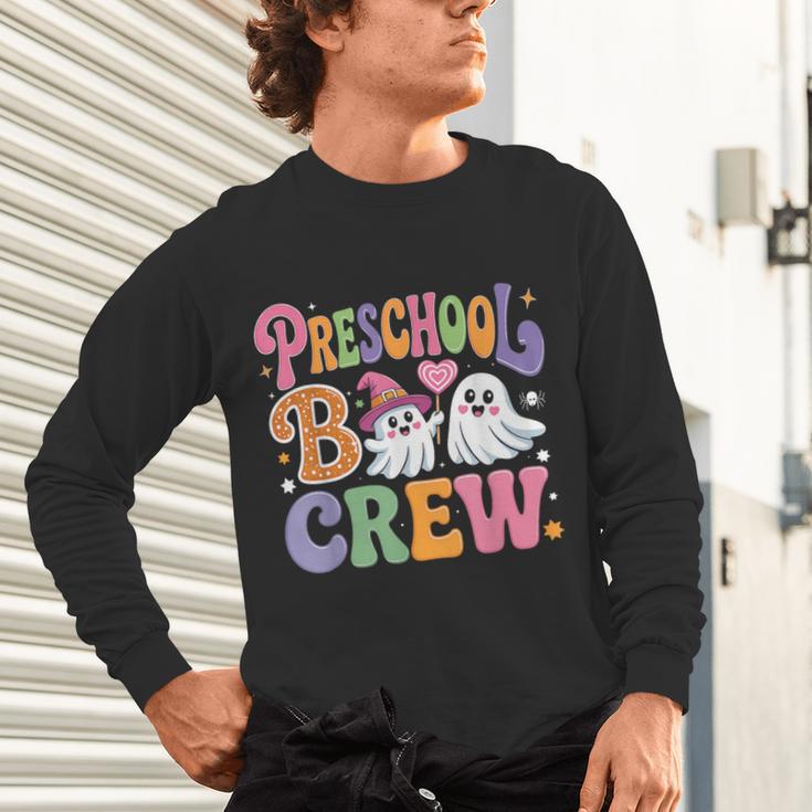 Preschool Boo Crew Preschool Teacher Student Halloween Unisex Long Sleeve T-Shirt, gift for family, gift for coworker Preschool Boo Crew Preschool Teacher Student Halloween Unisex Long Sleeve T-Shirt, gift for family, gift for coworker