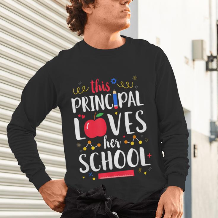 This Principal Loves Her School Teacher Appreciation Unisex Long Sleeve T-Shirt, gift for family, gift for coworker