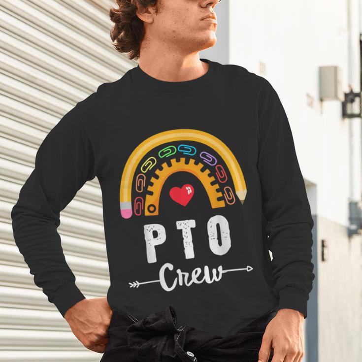 PTO Crew Parent School Volunteer Board Mom Parent Teacher Unisex Long Sleeve T-Shirt, gift for family, gift for coworker PTO Crew Parent School Volunteer Board Mom Parent Teacher Unisex Long Sleeve T-Shirt, gift for family, gift for coworker