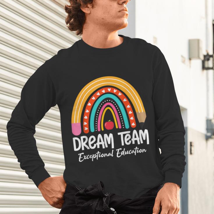 Rainbow Pencil Dream Exceptional Education Team SPED Teacher Unisex Long Sleeve T-Shirt, gift for family, gift for coworker Rainbow Pencil Dream Exceptional Education Team SPED Teacher Unisex Long Sleeve T-Shirt, gift for family, gift for coworker