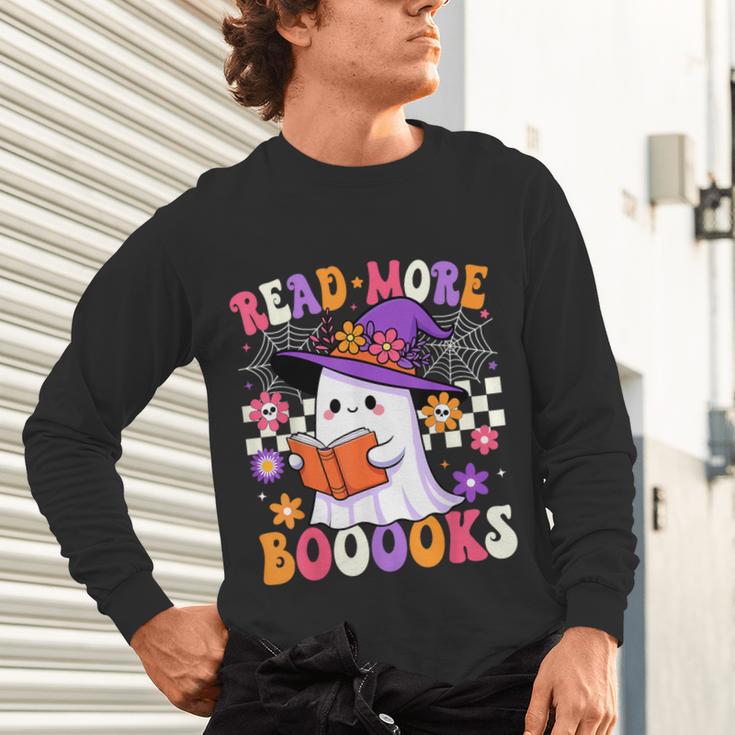 Read More Books Ghost Reading Book Teacher Halloween Unisex Long Sleeve T-Shirt, gift for family, gift for coworker Read More Books Ghost Reading Book Teacher Halloween Unisex Long Sleeve T-Shirt, gift for family, gift for coworker