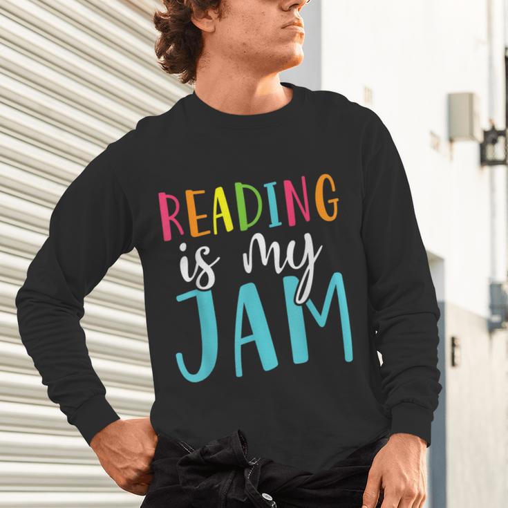 Reading Is My Jam Back To School Teacher Unisex Long Sleeve T-Shirt, gift for family, gift for coworker Reading Is My Jam Back To School Teacher Unisex Long Sleeve T-Shirt, gift for family, gift for coworker