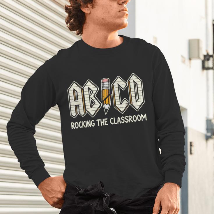 Retro Abcd Teacher Novelty Back To School Teacher Unisex Long Sleeve T-Shirt, gift for family, gift for coworker Retro Abcd Teacher Novelty Back To School Teacher Unisex Long Sleeve T-Shirt, gift for family, gift for coworker