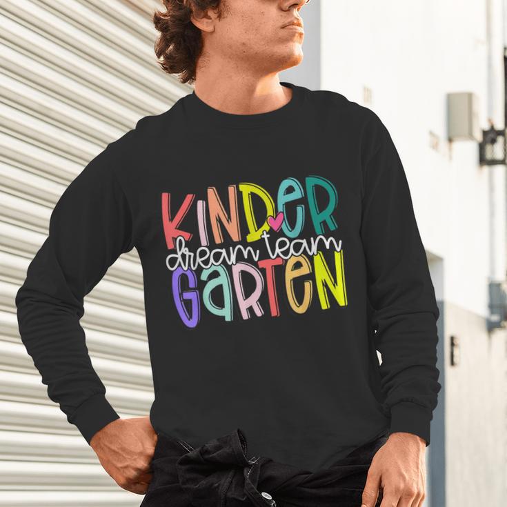 Retro Kindergarten Dream Team Back To School Teacher Kids Unisex Long Sleeve T-Shirt, gift for family, gift for coworker Retro Kindergarten Dream Team Back To School Teacher Kids Unisex Long Sleeve T-Shirt, gift for family, gift for coworker