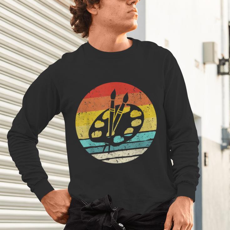 Retro Vintage Paint Palette Costume Artist Art Teacher Men Women Unisex Long Sleeve T-Shirt, gift for family, gift for coworker Retro Vintage Paint Palette Costume Artist Art Teacher Men Women Unisex Long Sleeve T-Shirt, gift for family, gift for coworker
