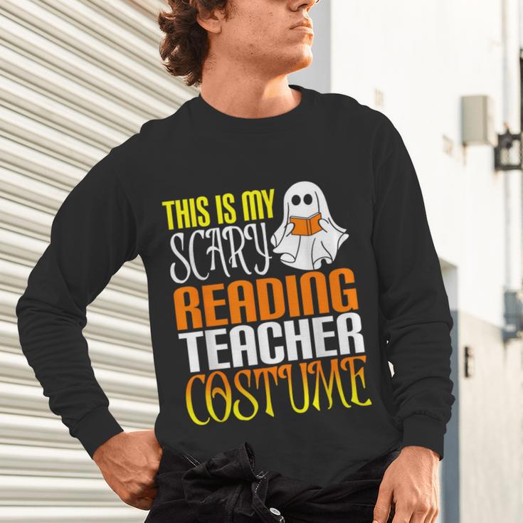 This Is My Scary Reading Teacher Costume Halloween School Unisex Long Sleeve T-Shirt, gift for family, gift for coworker