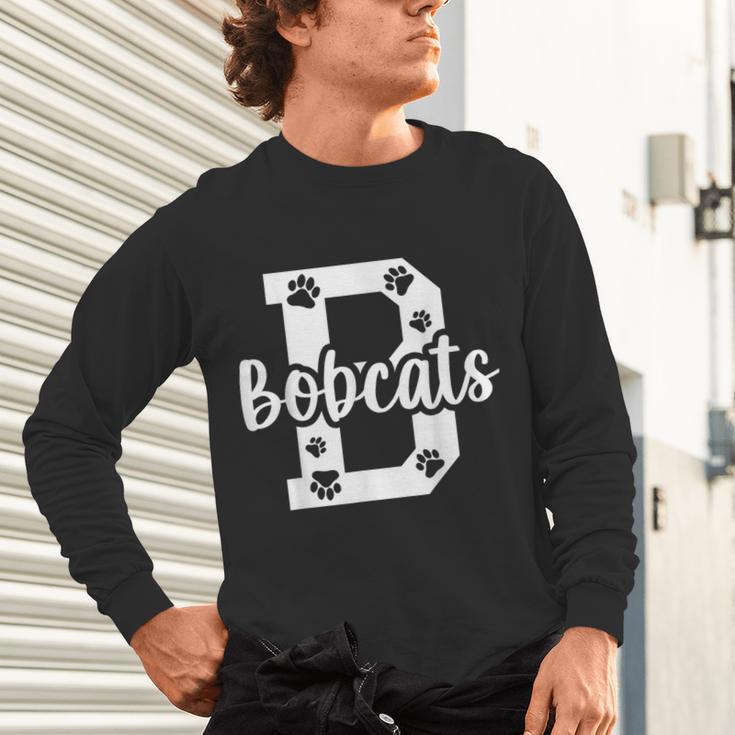 School Spirit Mascot Bobcats Back To School Teacher Student Unisex Long Sleeve T-Shirt, gift for family, gift for coworker