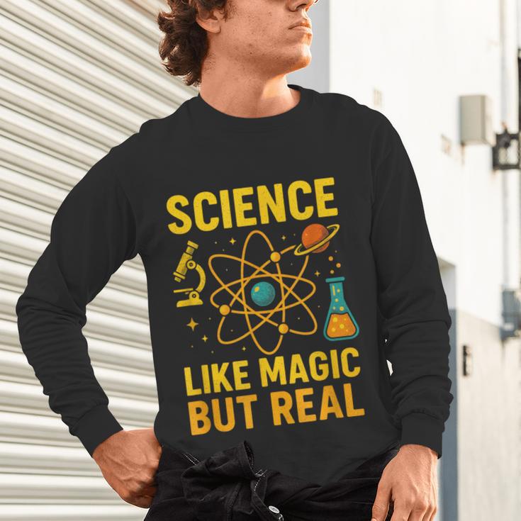 Science Like Magic But Real Nerdy Teacher Unisex Long Sleeve T-Shirt, gift for family, gift for coworker