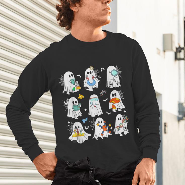 Science Teacher Ghost Laboratory Halloween Teacher Unisex Long Sleeve T-Shirt, gift for family, gift for coworker Science Teacher Ghost Laboratory Halloween Teacher Unisex Long Sleeve T-Shirt, gift for family, gift for coworker