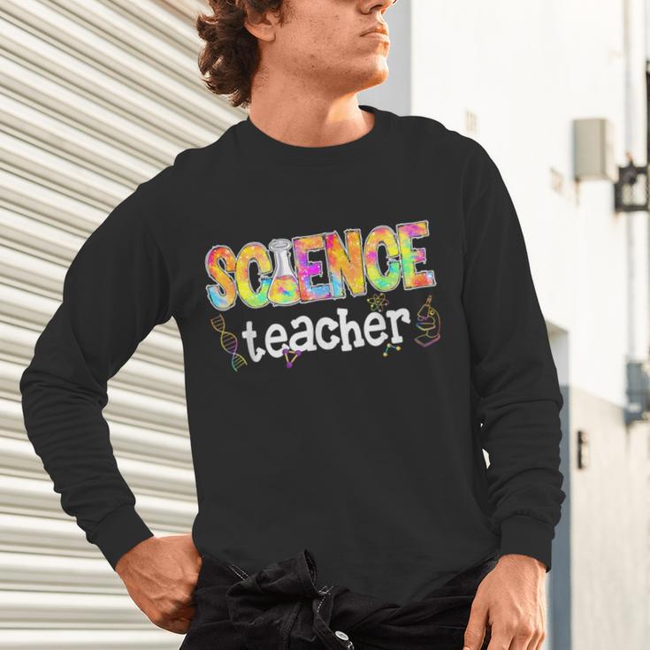 Science Teacher Tie Dye Science Teaching Back To School Unisex Long Sleeve T-Shirt, gift for family, gift for coworker