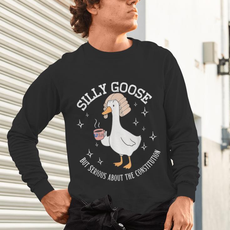Silly Goose Constitution History Teacher Middle School Unisex Long Sleeve T-Shirt, gift for family, gift for coworker