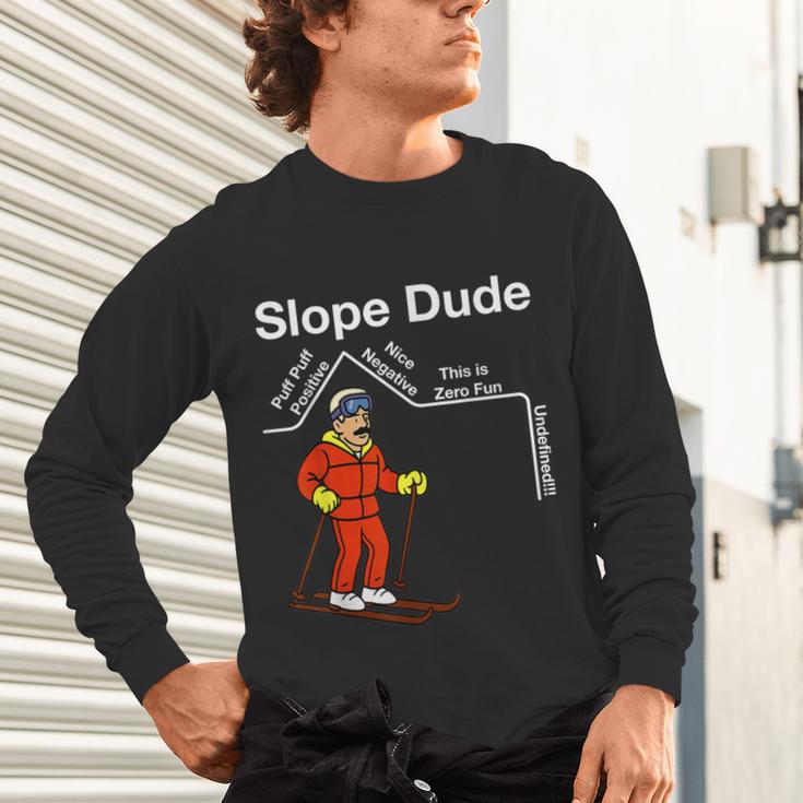 Slope Dude Algebra Geometry Middle School Math Teacher Unisex Long Sleeve T-Shirt, gift for family, gift for coworker