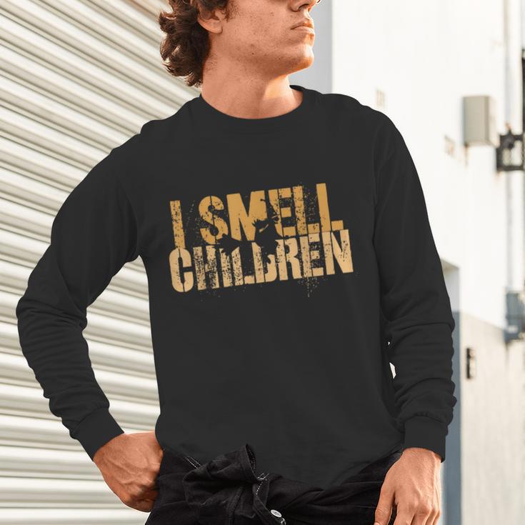 I SMELL CHILDREN Halloween Teacher Classroom I Teach Unisex Long Sleeve T-Shirt, gift for family, gift for coworker