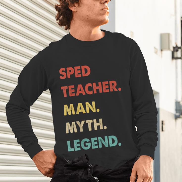 Sped Teacher Man Myth Legend Unisex Long Sleeve T-Shirt, gift for family, gift for coworker