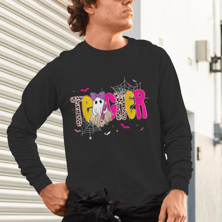 Spooky Halloween Teacher Para Counselor SPED Preppy Boo Kids Unisex Long Sleeve T-Shirt, gift for family, gift for coworker Spooky Halloween Teacher Para Counselor SPED Preppy Boo Kids Unisex Long Sleeve T-Shirt, gift for family, gift for coworker