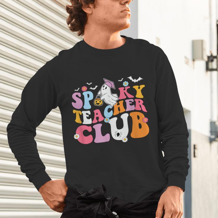 Spooky Teacher Club Halloween Unisex Long Sleeve T-Shirt, gift for family, gift for coworker Spooky Teacher Club Halloween Unisex Long Sleeve T-Shirt, gift for family, gift for coworker