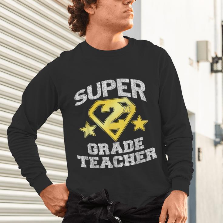Super 2nd Grade Teacher Hero Unisex Long Sleeve T-Shirt, gift for family, gift for coworker Super 2nd Grade Teacher Hero Unisex Long Sleeve T-Shirt, gift for family, gift for coworker