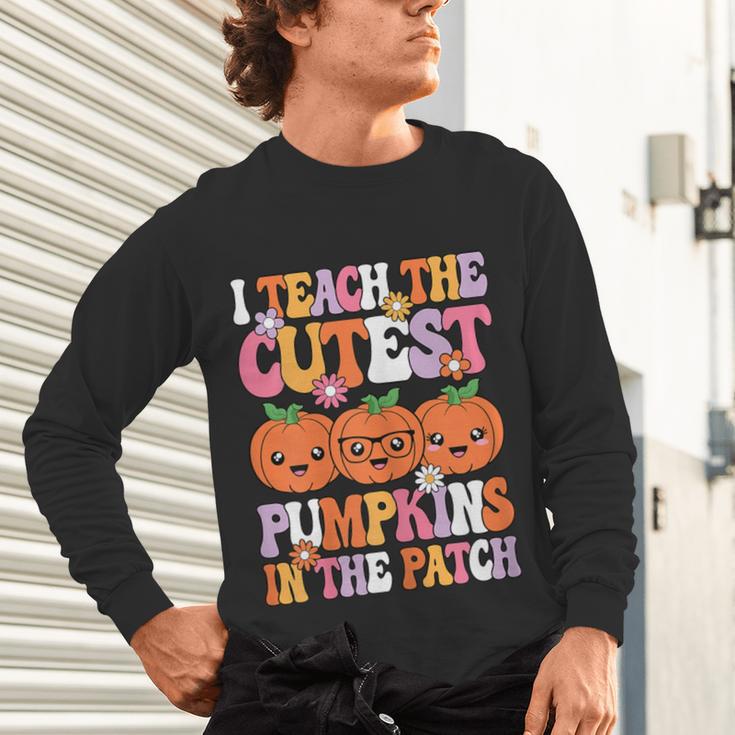 I Teach The Cutest Pumpkins Halloween Fall Teacher Women Unisex Long Sleeve T-Shirt, gift for family, gift for coworker I Teach The Cutest Pumpkins Halloween Fall Teacher Women Unisex Long Sleeve T-Shirt, gift for family, gift for coworker