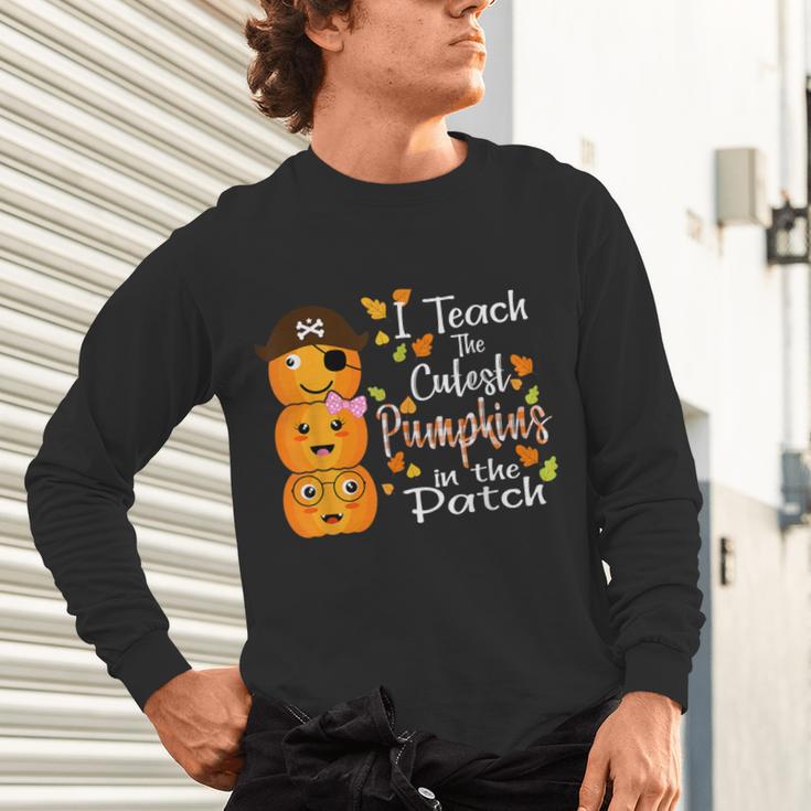 I Teach The Cutest Pumpkins Halloween Shirt For Teachers Unisex Long Sleeve T-Shirt, gift for family, gift for coworker I Teach The Cutest Pumpkins Halloween Shirt For Teachers Unisex Long Sleeve T-Shirt, gift for family, gift for coworker