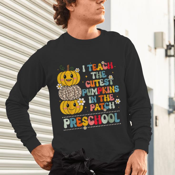 I Teach The Cutest Pumpkins Preschool Teacher Halloween Unisex Long Sleeve T-Shirt, gift for family, gift for coworker I Teach The Cutest Pumpkins Preschool Teacher Halloween Unisex Long Sleeve T-Shirt, gift for family, gift for coworker