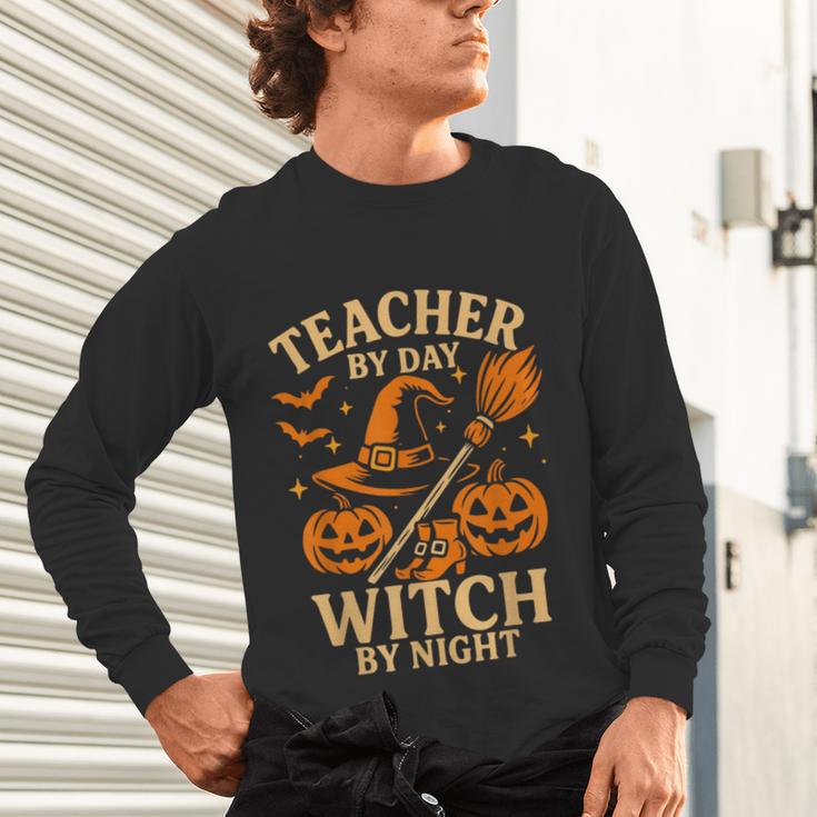 Teacher By Day Witch By Night Halloween Teacher Witch Unisex Long Sleeve T-Shirt, gift for family, gift for coworker Teacher By Day Witch By Night Halloween Teacher Witch Unisex Long Sleeve T-Shirt, gift for family, gift for coworker